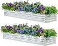 2 Pack 6x1.5x1FT Galvanized Raised Garden Beds Kit Outdoor Metal Gardening by Meberam