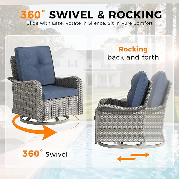10-Seat Outdoor Wicker Patio Furniture Set - Image 5