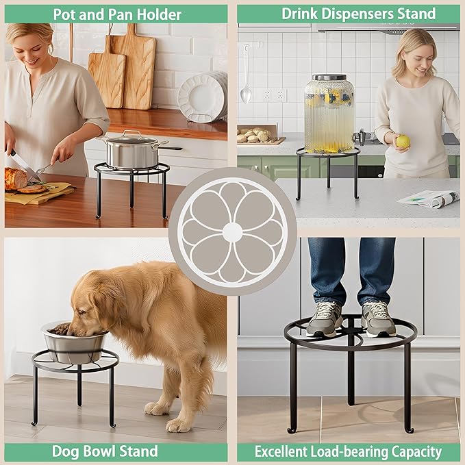 5 Pack Heavy Duty Metal Iron Plant Stand, Anti-Rust Iron Flower Pot Stand Holder - Image 6