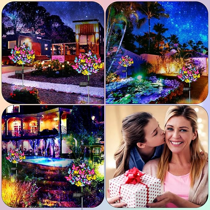 Solar Garden Lights Solar Lights Outdoor Waterproof Solar Lights 6 Pack - Image 5
