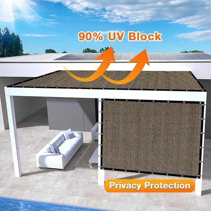 Artpuch Outdoor Pergola Shade Cover 13x17 FT Sun Shade Cloth - Image 3