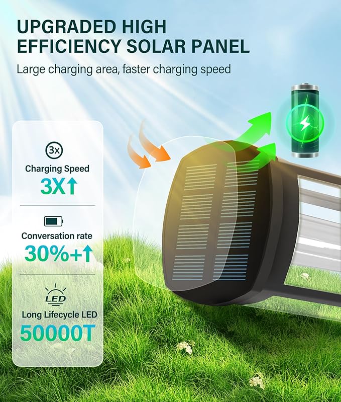 Solar Pathway Lights Outdoor 8 Pack, Bright Solar Path Lights Outside Waterproof - Image 3