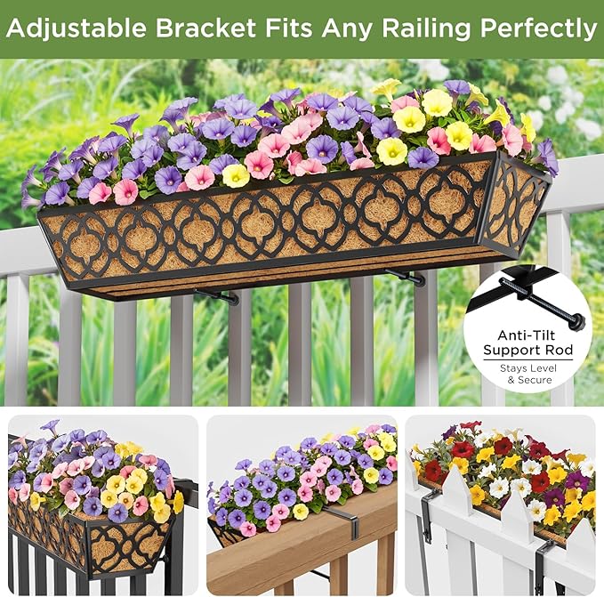 Y&M 4pcs 30" Horse Trough Window Boxes - Image 2