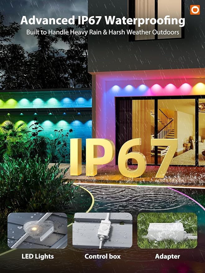 addlon Permanent Outdoor Lights, Smart RGB+IC LED Lights - Image 5