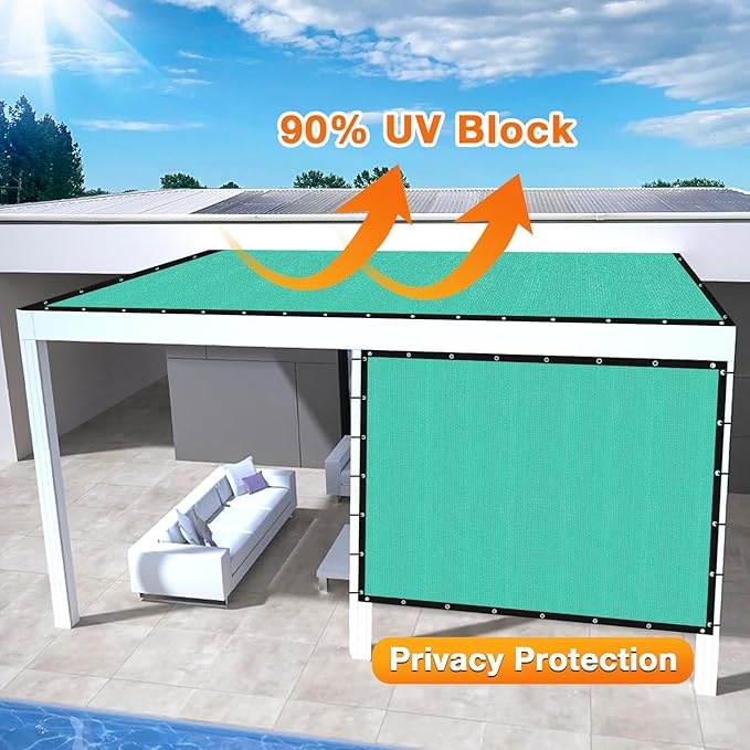 Artpuch Outdoor Pergola Shade Cover 14' X 14' Sun Shade Cloth - Image 3