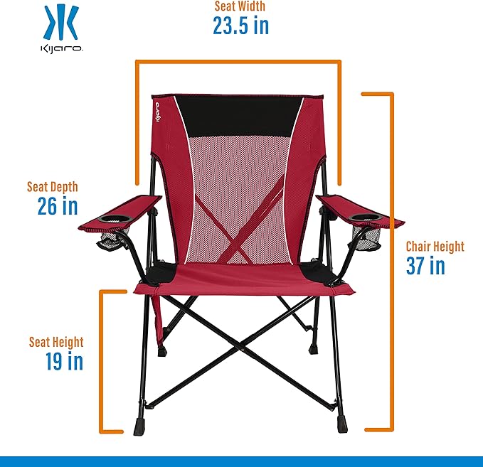 Kijaro Dual Lock Portable Camping Chairs - Image 7
