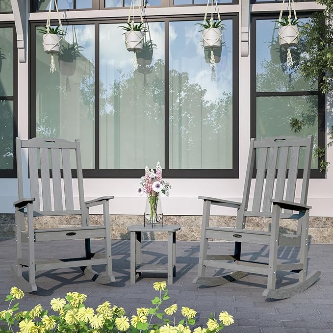 Oversized Rocking Chair Set of 4, Outdoor Rocking Chair - Image 2