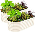 2 Pcs Raised Garden Beds Outdoor 8x4x2 ft by GarveeLife