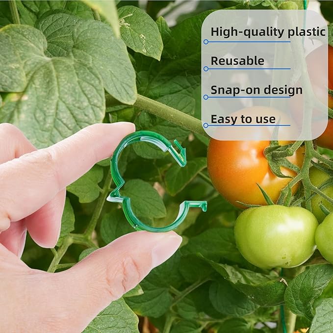 200 Pcs Plant Support Clips, Plastic Clips - Image 5