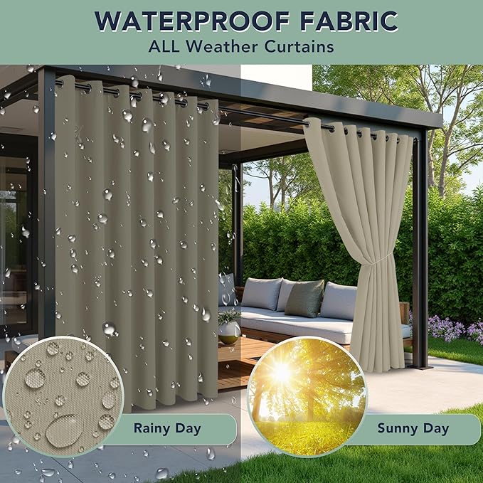 Patio Curtains Outdoor Waterproof - Image 2