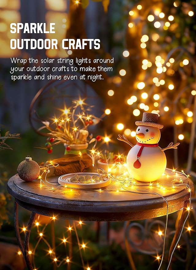 Solar String Lights Outdoor Waterproof, 2 Packs Total 132 Ft 400 LED Solar - Image 6