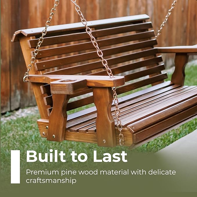 Amish Casual 4 Foot Roll Back Porch Swing - Image 4