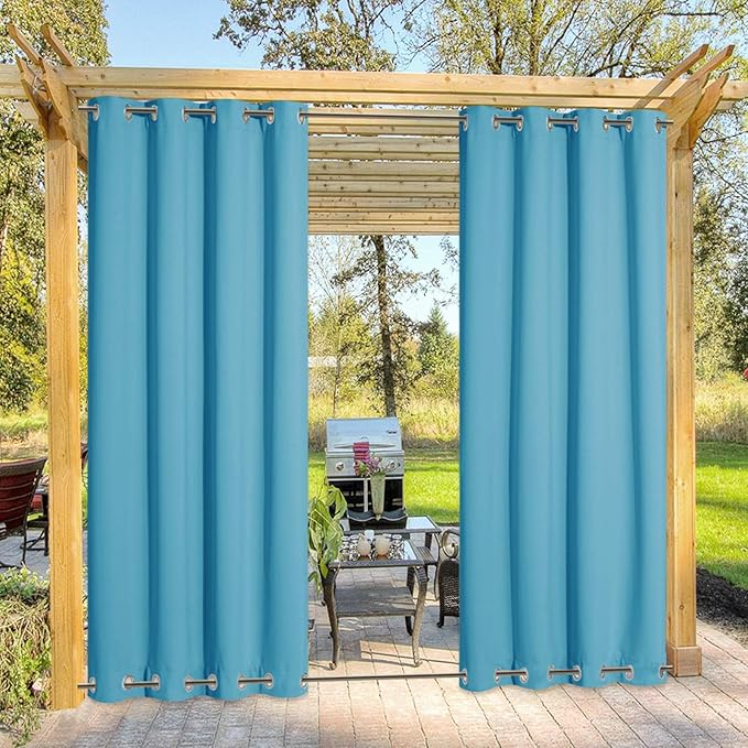 NICETOWN Outdoor Curtain for Patio/Balcony, Thermal Insulated Weight Heavy by NICETOWN