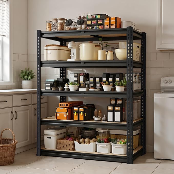 Garage Storage Shelves 2PCS, 2400 LBS Heavy Duty Shelving, Metal Garage Shelves - Image 9