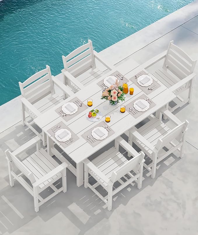 SERWALL 8-Piece Patio Dining Sets - Image 8