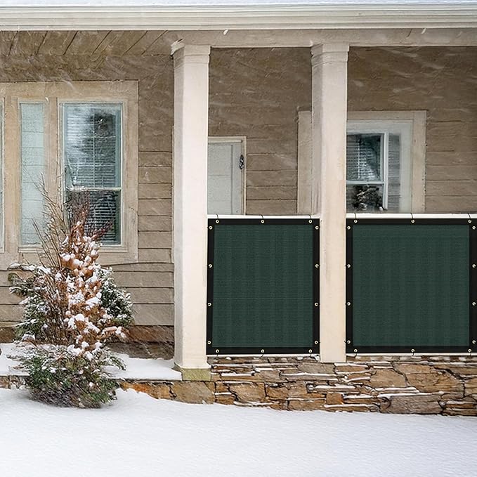 UPGRADE Privacy Fence Screen 6'x31' Dark Green Outdoor 90% Visibility Blockage - Image 8