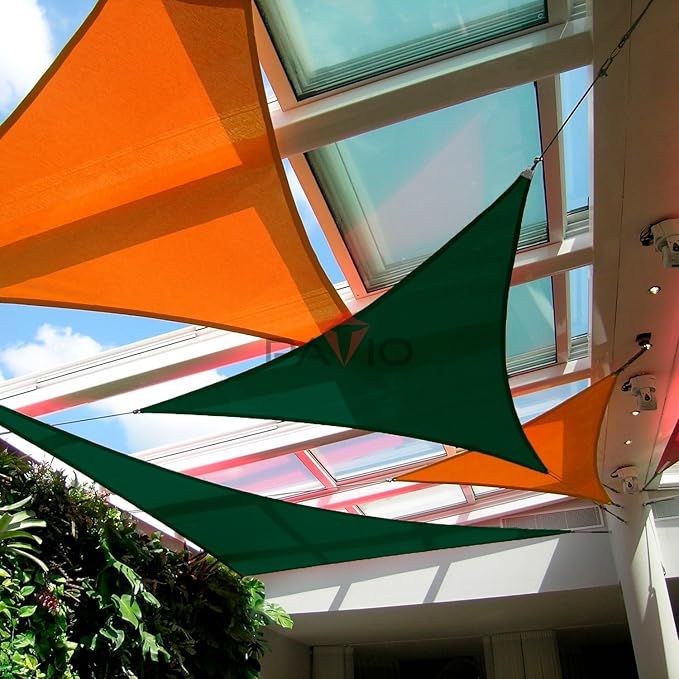 Patio Paradise 17' x 17' x 17' Sun Shade Sail Triangle Canopy Shade Cloth - Image 5