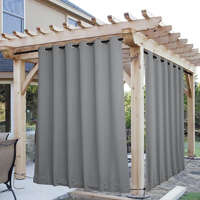 NICETOWN 2 Panels Outdoor Curtains by NICETOWN