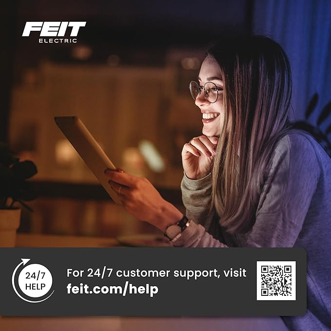 Feit Electric BR30 LED Flood Light Bulb, 65W Equivalent, Adjustable White - Image 9
