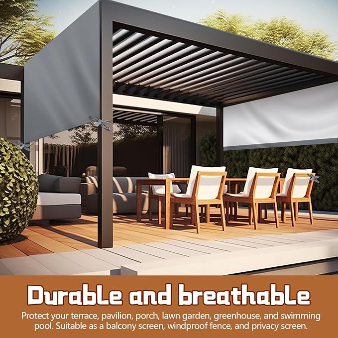 Universal Pergola Replacement Canopy Outdoor Canopy Shade Cover Waterproof - Image 5