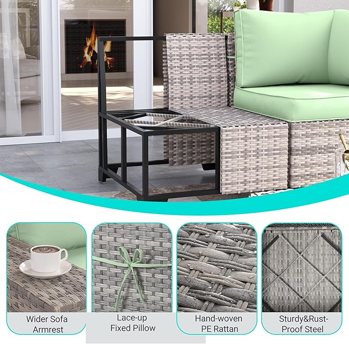 9-Piece Outdoor Patio Furniture Set - Image 3