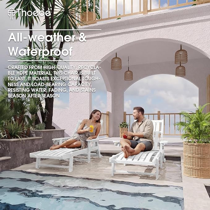 Patio Chaise Lounge Chair, Oversized Lounge Chair Outdoor - Image 7