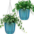 QCQHDU Self Watering Hanging Pots, 2 Pack 5.7 Inch Hanging Planters by QCQHDU