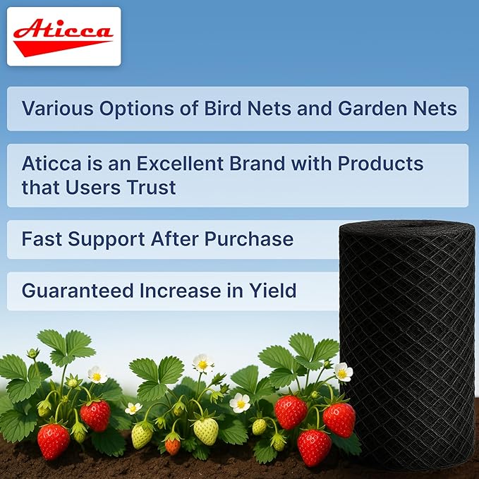 Heavy Duty Bird Netting for Garden Protection & Fruit Trees, 7.5x100 Ft - Image 4