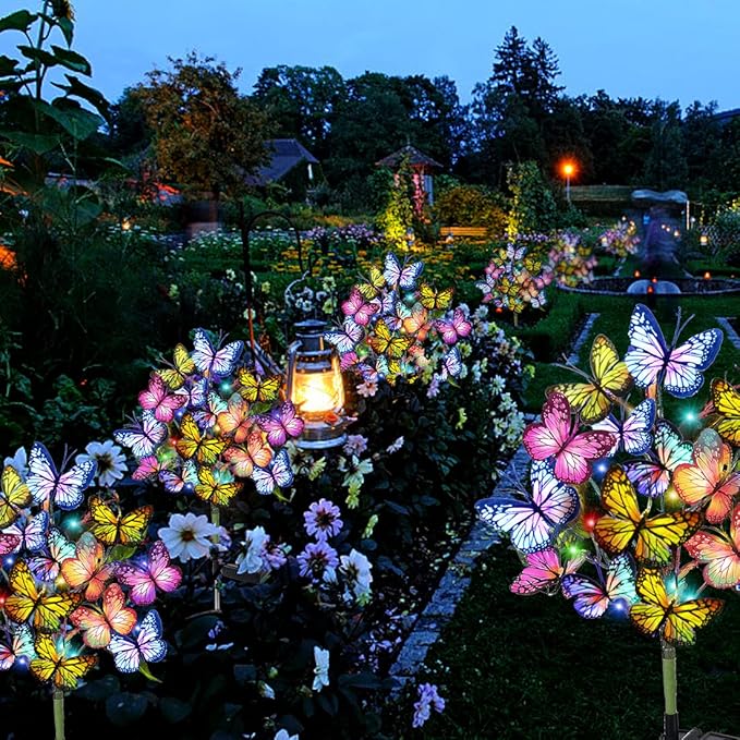 Solar Garden Lights Outdoor Waterproof Decorative Solar Lights Outdoor 2 Pack - Image 6