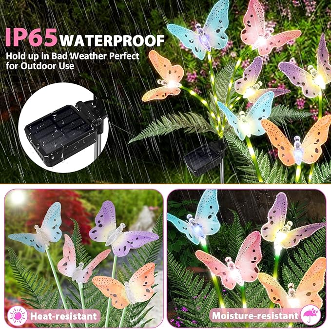 Solar Lights Outdoor Decorations Waterproof Newest Solar Garden Lights - Image 4