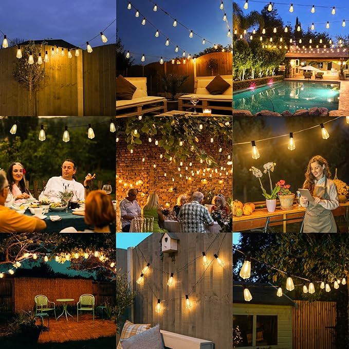 Brightever Outdoor String Lights 150FT, Patio Lights - Image 7