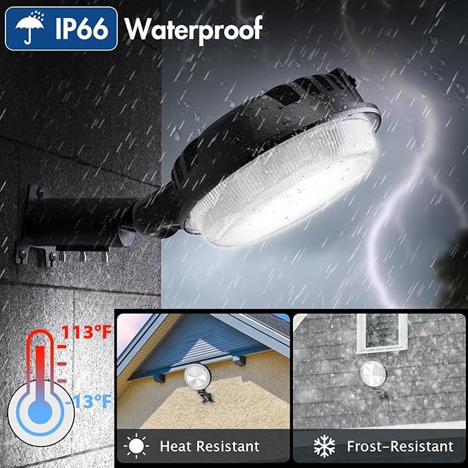 2 Pack 150W LED Barn Light, 20000LM Dusk to Dawn Outdoor Light, Yard Light - Image 5