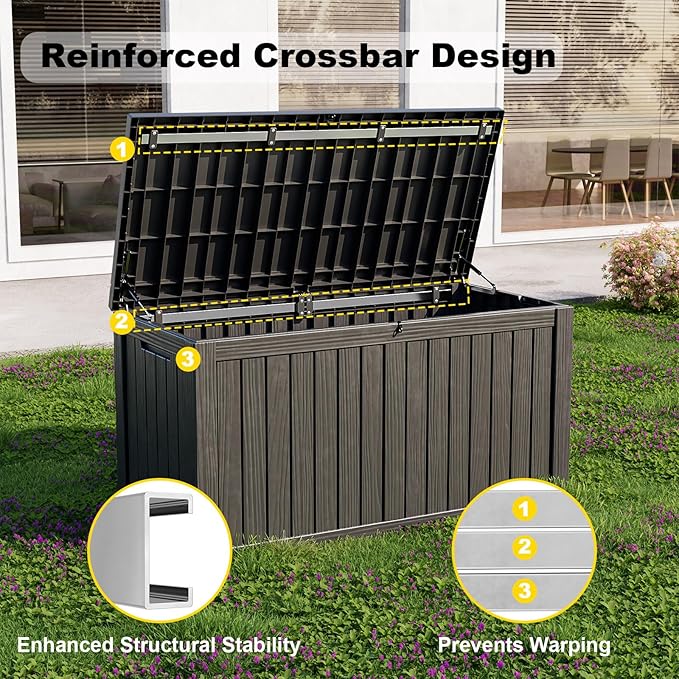 ROJIK Outdoor Storage Housing Deck Box - Image 3