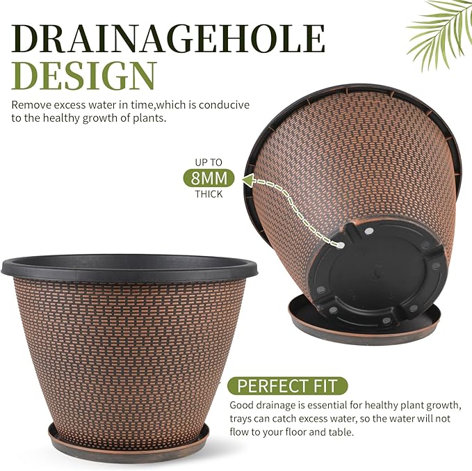 16 inch Plant Pots, Large Planters - Image 3