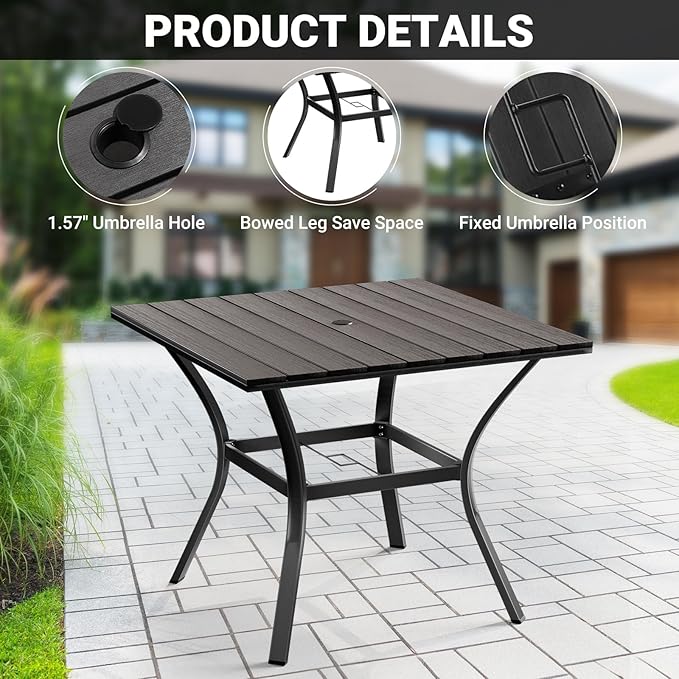 LEVELEVE 5 Piece Outdoor Patio Dining Set - Image 5