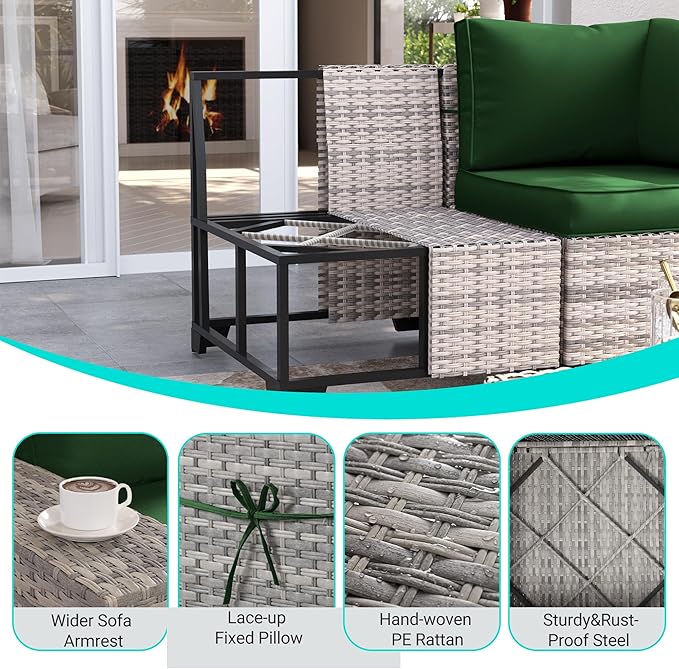 9-Piece Outdoor Patio Furniture Set - Image 4