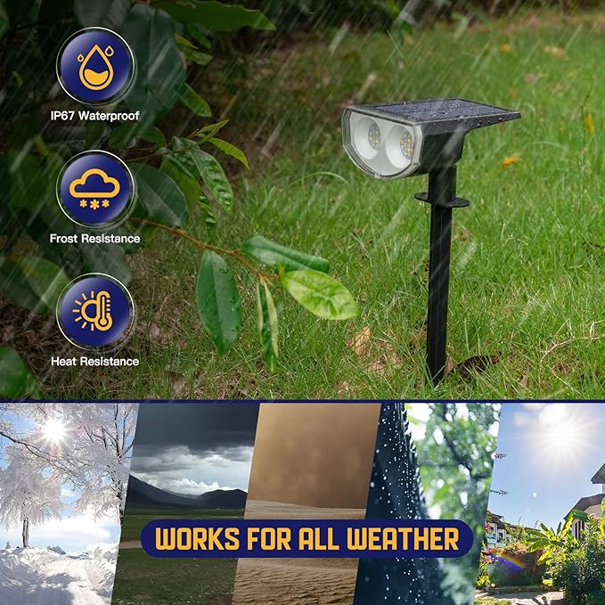 Kyosho IP67 Waterproof Color Solar Spot Lights Outdoor, Color Changing Outdoor - Image 2