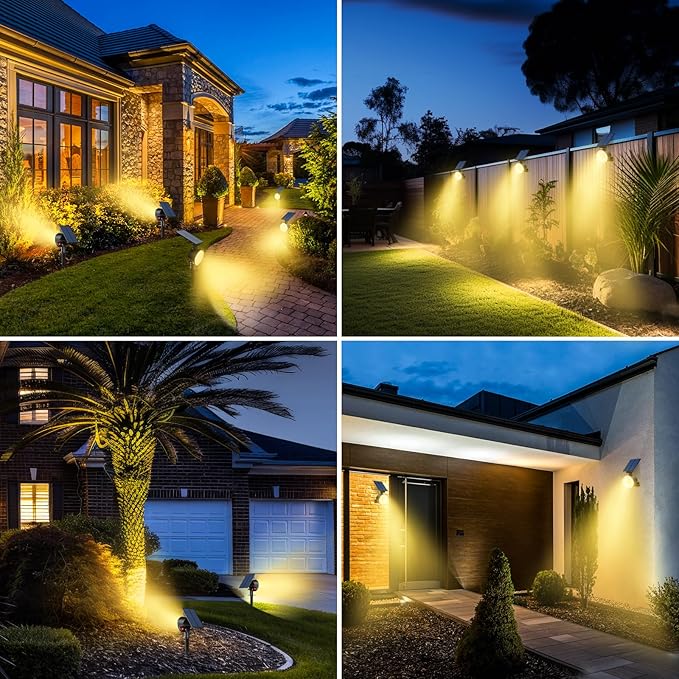 nipify 6 Pack Solar Spot Lights Outdoor Waterproof - Image 7