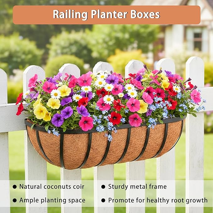 36'' Window Box Railing Planter - Image 2
