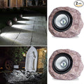 Outdoor Solar rock lights, IP65 Waterproof LED Super Bright spotlights by Cloud+sakura