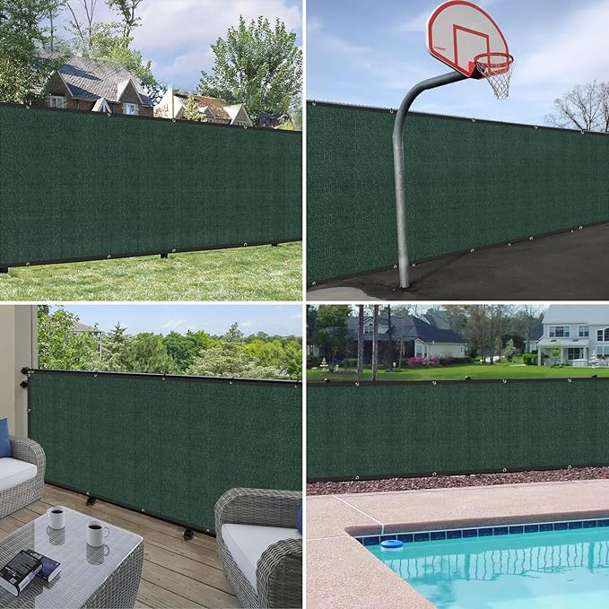 WINDSCREEN4LESS 6' x 3' Privacy Fence Screen in Green W/ Brass Grommet 85% - Image 7