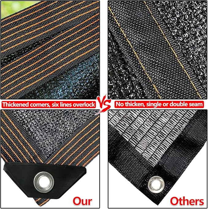 Shade Cloth, 90% Sunblock Net for Garden Patio, Shade Neting for Plants - Image 6