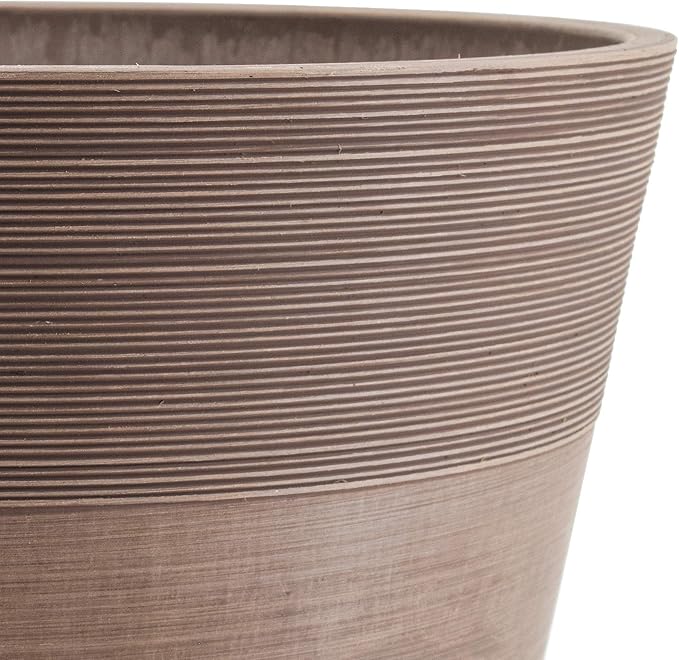 PSW Pot Collection FM40TP 16-inch Plastic/Stone/Wood Composite Large Ribbed - Image 3