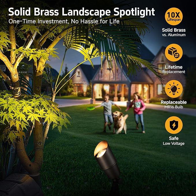 Gardenreet Brass Landscape Lighting - Image 2