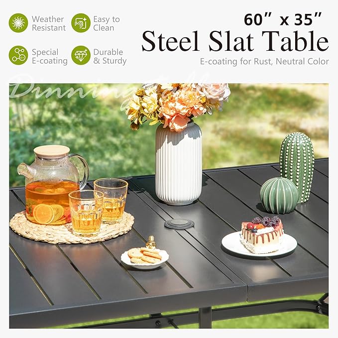 Sophia and William Swivel Patio Dining Set - Image 5