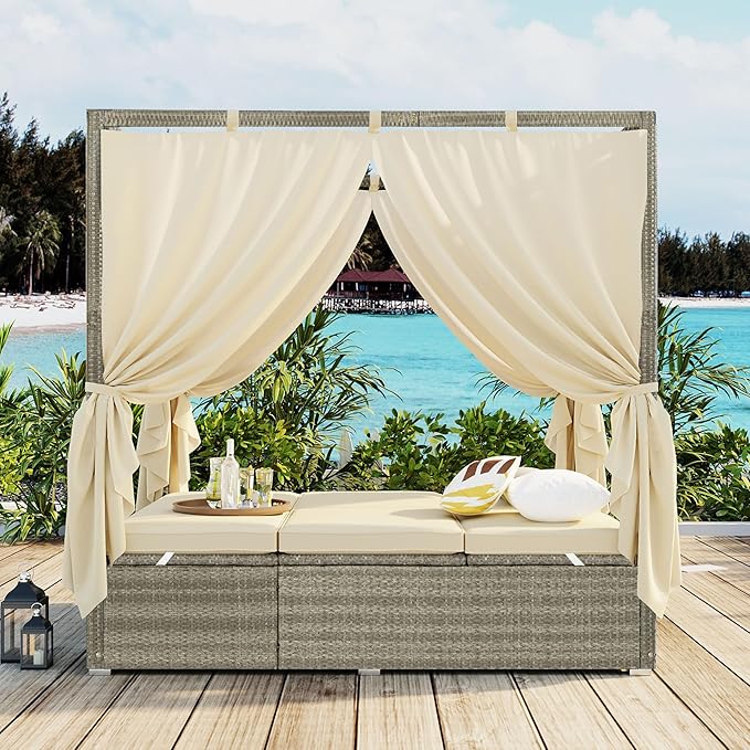 Harper & Bright Designs Adjustable Outdoor Sun Lounger by Harper+%26+Bright+Designs