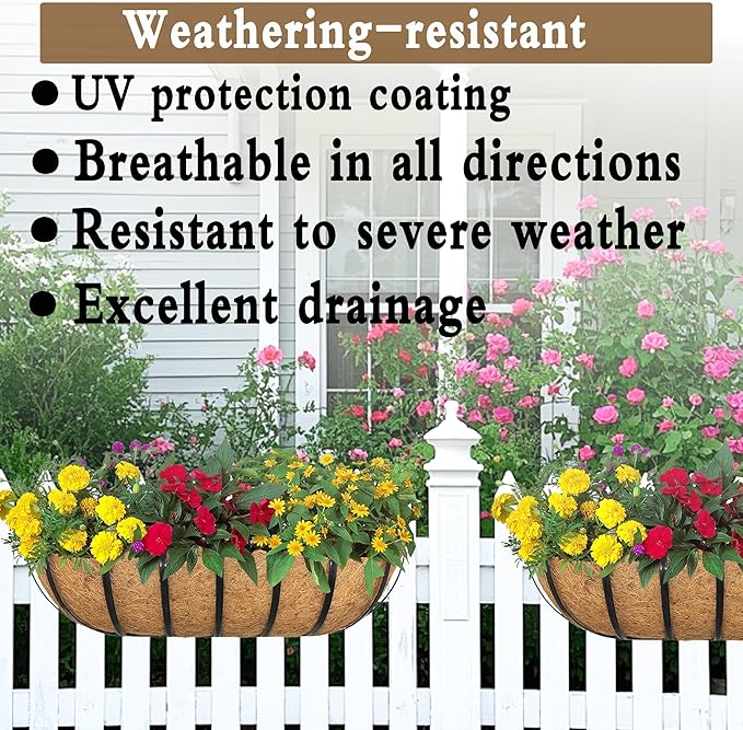 2pack 24-inch Window Sill Window Railing Planters - Image 3