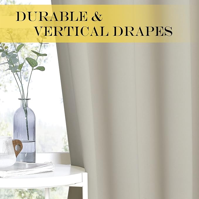 NICETOWN Sliding Door Curtains Extra Wide and Long, Thermal Insulated Large - Image 6
