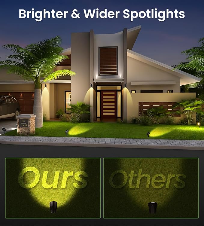 MEIKEE 7W Low Voltage LED Landscape Lights 800LM 12V Outdoor Landscape Lighting - Image 5