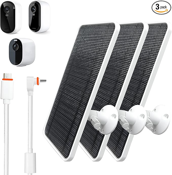 Solar Panel for Arlo Essential/XL Spotlight Cam, Essential 2K/2K XL, by AYIIFEI
